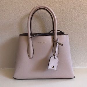 kate spade small satchel warm beige